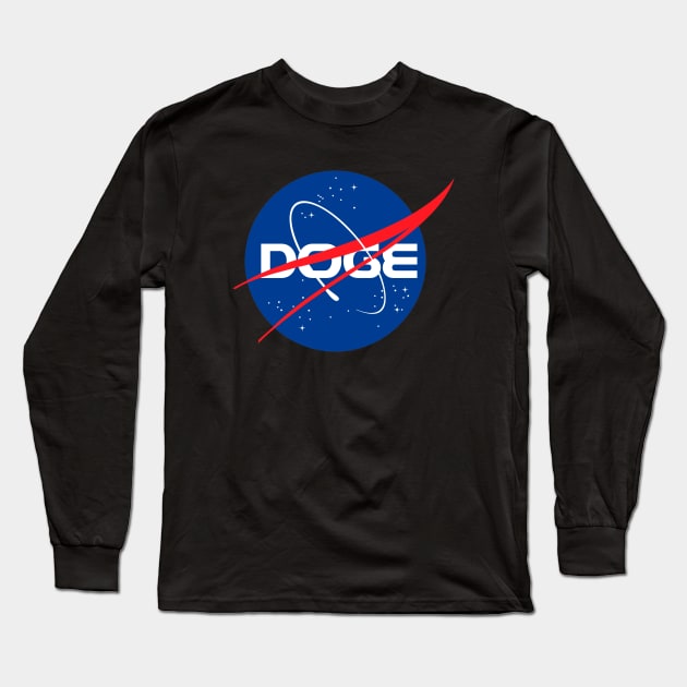 Doge to the Moon !!! Long Sleeve T-Shirt by JamesCMarshall